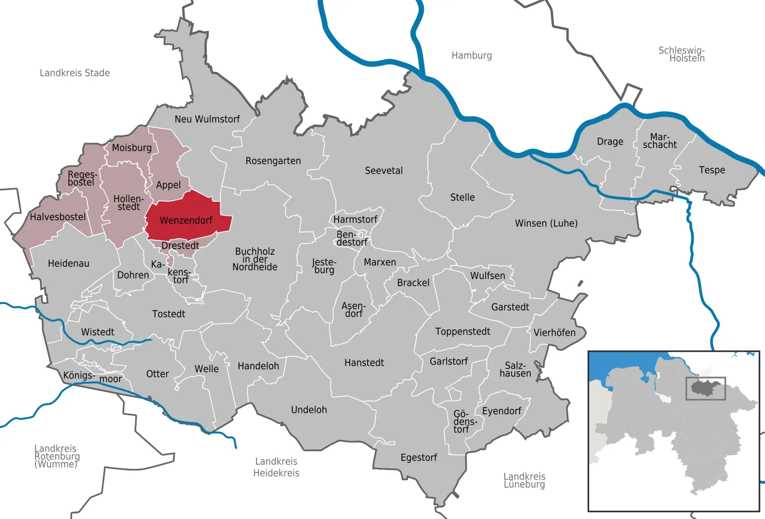 Венцендорф — география места поездки